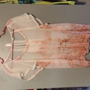 BANANA Republic silk top boat neck size large